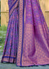 Purple Woven Banarasi Silk Saree