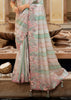 Multicolor Designer Embroidered Silk Saree