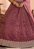 Dry Pink Rose Tissue Silk Embroidered Lehenga