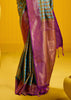 Antique Green Banarasi Silk Saree