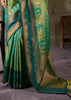Aspen Green Woven Banarasi Silk Saree
