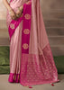 “Exclusive Offer” : Sweet Pink Woven Banarasi Satin Silk Saree