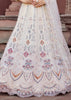 Pearl White Embroidered Bridal Lehenga