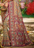 Wine Purple Dual Tone Woven Banarasi Silk Saree
