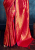 Aurora Red Banarasi Silk Saree