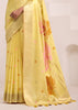 Delight Yellow Woven Linen Silk Saree