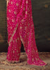 Magenta Pink Designer Tissue Silk Saree