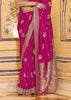 Princess Pink Woven Banarasi Silk Saree