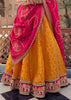 Zinnia Orange Embroidered Designer Lehenga Set