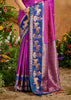 Orchid Purple Woven Banarasi Silk Saree