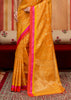Zinnia Yellow Woven Banarasi Silk Saree