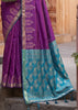 Magic Purple Woven Banarasi Silk Saree