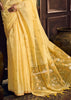 Yellow Woven Munga Cotton Silk Saree