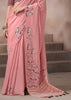 “Exclusive Offer” : Blush Pink Woven Cotton Silk Saree