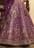 Royal Purple Banarasi Designer Lehenga