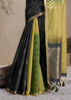 Black And Green Woven Cotton Silk Saree