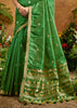 Sage Green Woven Banarasi Silk Saree