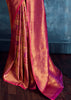 Fuchsia Purple Banarasi Silk Saree