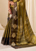 Mehndi Green Woven Tissue Silk Saree