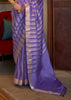 Lavender Purple Woven Banarasi Soft Silk Saree