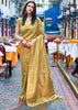 MISTED YELLOW WOVEN BANARASI SAREE WITH GOLD AND SILVER BOOTAS (6209090158785) (10160773169345)