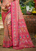 Magenta Pink Dual Tone Woven Banarasi Silk Saree