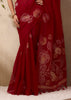 Classic Red Woven Soft Silk Saree