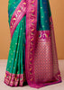 Dark Green Woven Banarasi Silk Saree