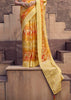 Delight Yellow Digital Printed Silk Saree