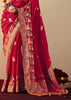 Bridal Red Woven Banarasi Silk Saree