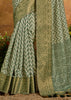 Heena Green Printed Patola Silk Saree