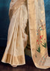 Antique White Woven Paithani Tissue Silk Saree