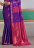 Deep Purple Banarasi Silk Saree