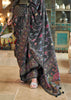 Pirate Black Printed Soft Silk Saree