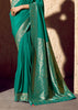 Arcadia Green Woven Crepe Georgette Saree