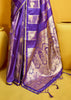 Iris Purple Woven Banarasi Satin Silk Saree