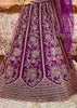 Regal Violet Embroidered Net Lehenga