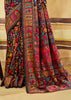 Black Woven Cotton Kashmiri Jamewar Saree