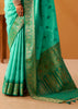 Mint Green Woven Banarasi Cotton Silk Saree