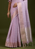 Sweet Lilac Woven Soft Silk Saree