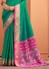 Ming Green Woven Banarasi Patola Silk Saree