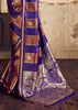 Purple And Brown Rangkat Satin Silk Saree
