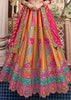 Multicolor Banarasi Silk Embroidered Lehenga