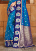 Shades Of Blue Woven Banarasi SIlk Saree