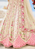 Pristine White Tissue Embroidered Wedding Lehenga