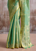 Sea Green Woven Tissue Silk Saree