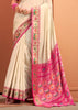Off White Woven Banarasi Patola Silk Saree