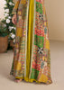 Antique Yellow Shrug Style Gown with Embroidered Work