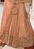 Peach Banarasi Silk Embroidered Lehenga