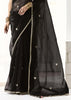 Desire Black Designer Organza Tissue Silk Saree